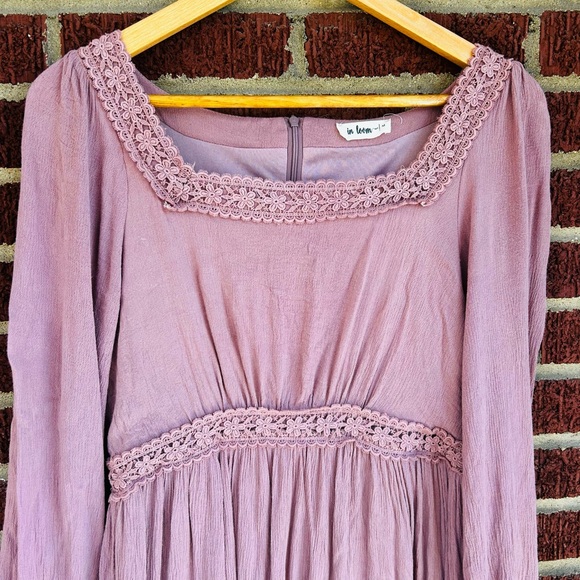 Rose & Remington In Loom Mauve Maxi Dress Size M - Picture 3 of 11